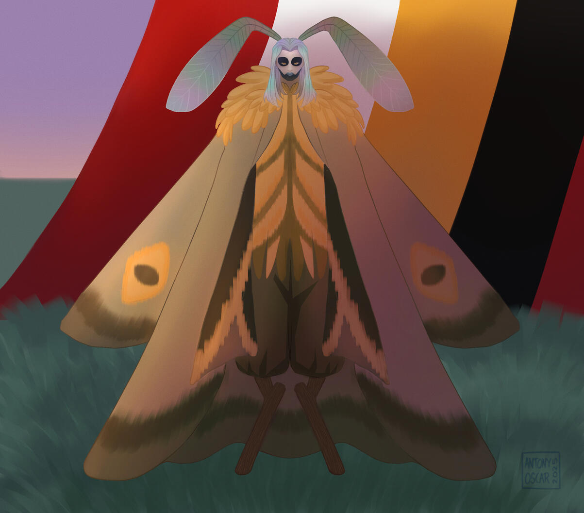 Concept art for Ohkay Cafe's The Twilight Circus Community Collab Zine in 2024.