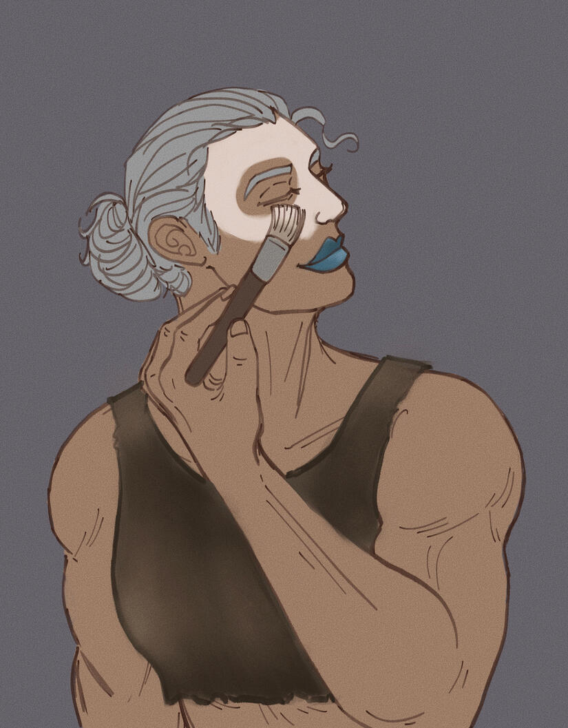 Concept art for Ohkay Cafe's The Twilight Circus Community Collab Zine in 2024.